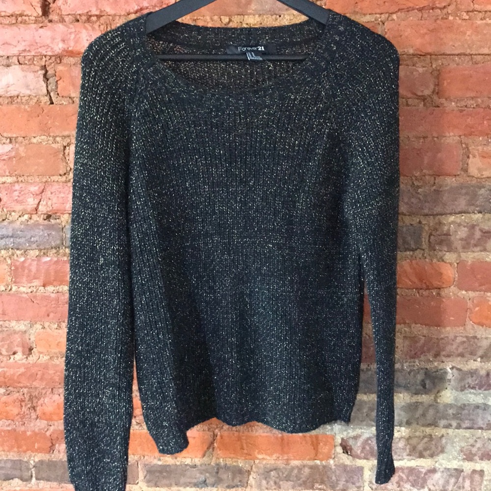 Gold and black sweater